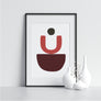 Red Half Circle With U - Printers Mews
