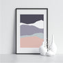 Soft Blue and Pink Rectangles - Printers Mews