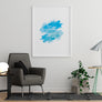 Blue Watercolor Cloud Shape - Printers Mews