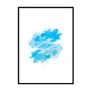 Blue Watercolor Cloud Shape - Printers Mews