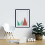 Red and Green Peaks - Printers Mews