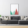 Red and Green Peaks - Printers Mews