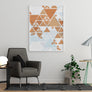 Brown and Blue Triangles - Printers Mews