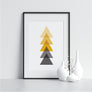 Gray and Yellow Triangles - Printers Mews