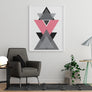 Black Pink Triangles - Printers Mews