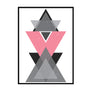 Black Pink Triangles - Printers Mews