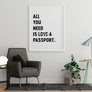 All You Need is Love a Passport. - Printers Mews