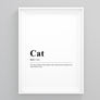 cat Definition Poster