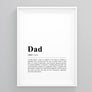 Dad Definition Poster