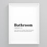 Bathroom Definition Poster