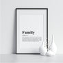 Family Funny Definition Poster
