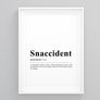Snaccident Definition Poster