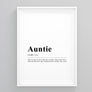 Auntie Definition Poster