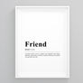 Friend Definition Poster