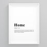 Home Definition Poster