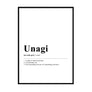Unagi Definition Wall Print