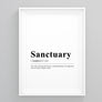 Sanctuary Definition Poster