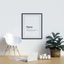 Nurse Definition Print