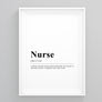 Nurse Definition Print