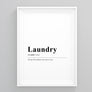 Laundry Definition Poster