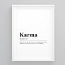 Karma Definition Poster