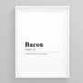 Bacon Definition Poster
