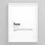 Son Definition Print