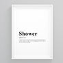 Shower Definition Poster