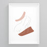 Female Form Outline Poster | Printers Mews