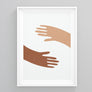 Hand Holders Neutral Colors Wall Art | Printers Mews