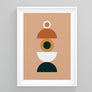 Abstract Terracotta Eye Wall Art | Printers Mews