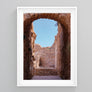 Terracotta Archway Burnt Orange Poster | Printers Mews