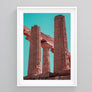 Pink Pillars Neutral Colors Wall Art | Printers Mews