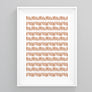 Abstract Orange Lines Poster | Printers Mews