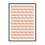 Abstract Orange Lines Terracotta Print | Printers Mews