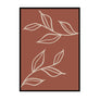 Burnt Leaf Orange Poster | Printers Mews