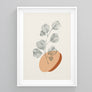 Dotted Plant Burnt Orange Poster | Printers Mews