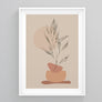 Dotted Plant Beige Terracotta Abstract | Printers Mews