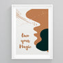 Own Your Magic Burnt Orange Art | Printers Mews