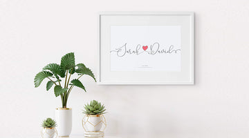 The Perfect Personalised Wall Print Gift For Her