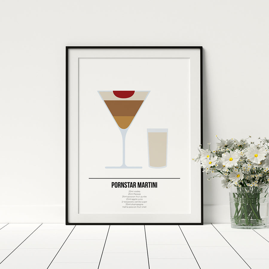 Pornstar Martini Cocktail Poster - Printers Mews