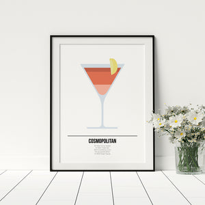 Cosmopolitan Cocktail Print - Printers Mews