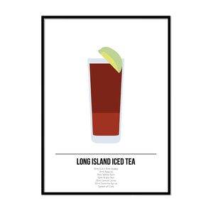Long Island Iced Tea Cocktail Print - Printers Mews