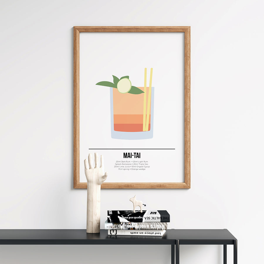 Mai Tai Cocktail Poster - Printers Mews