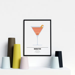 Manhattan Cocktail Print - Printers Mews