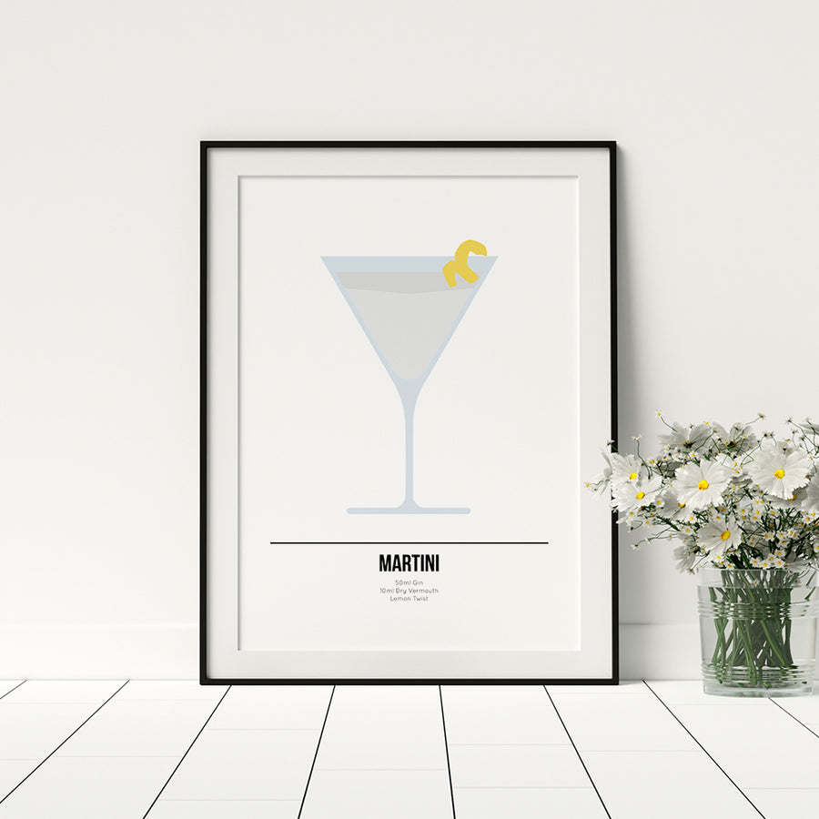 Martini Cocktail Print - Printers Mews