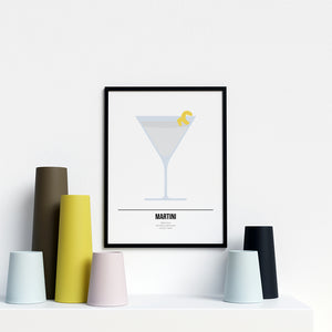 Martini Cocktail Print - Printers Mews
