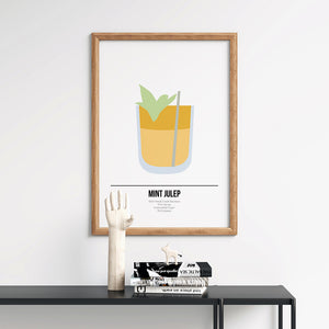 Mint Julep Cocktail Poster - Printers Mews