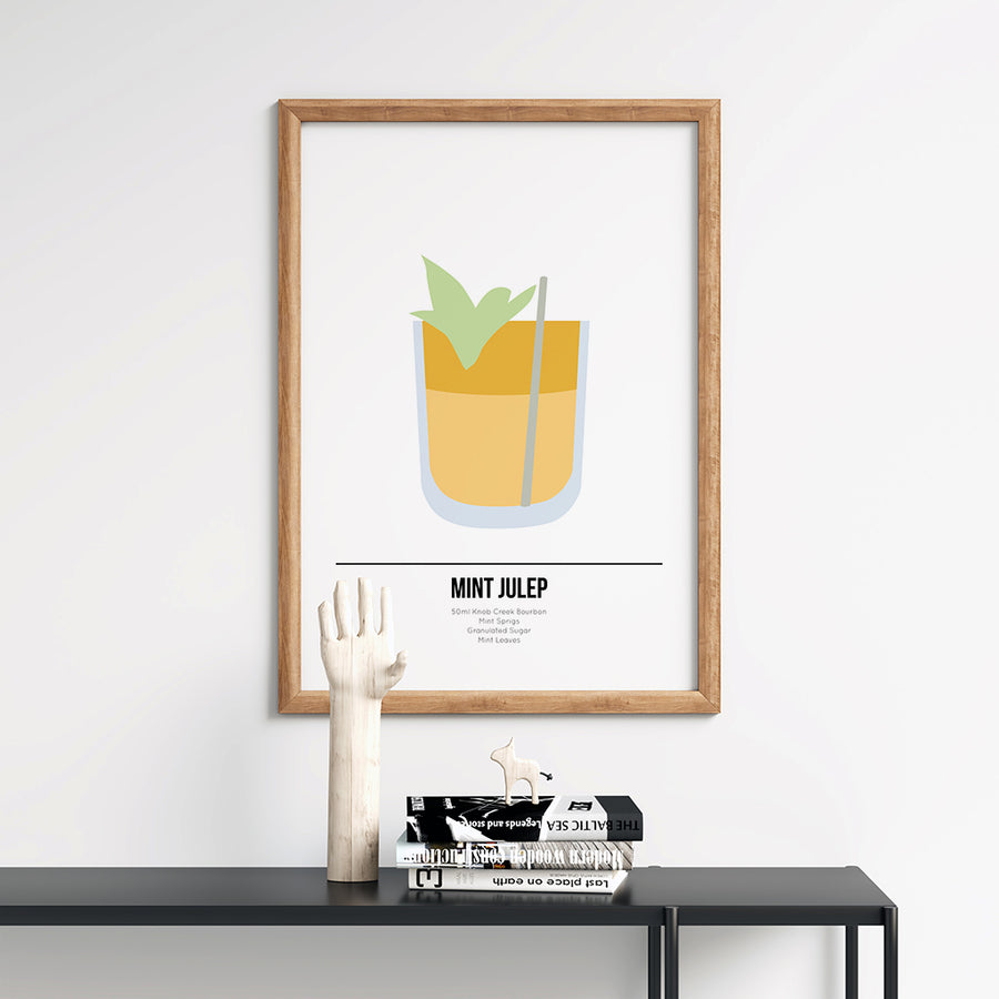 Mint Julep Cocktail Poster - Printers Mews