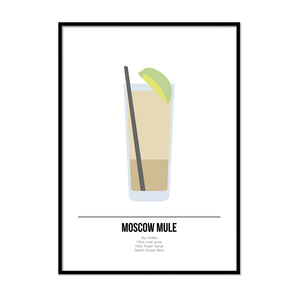 Moscow Mule Cocktail Poster - Printers Mews